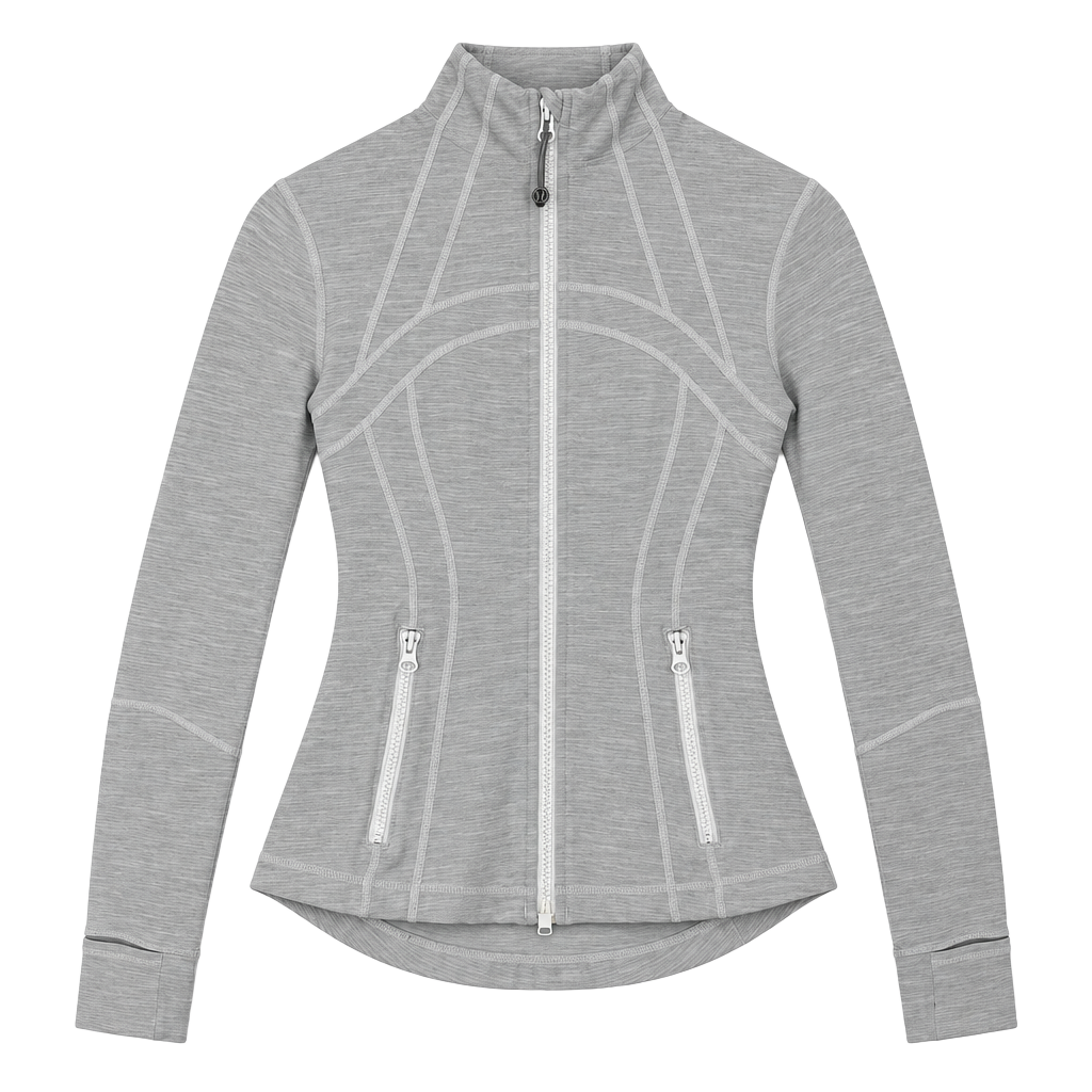 Lululemon Define Jacket Size 4 Grey Space Dye Full Zip 1