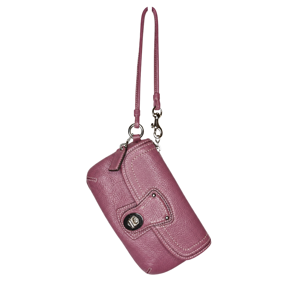 Coach Legacy Flap Wristlet Clutch Pink 1