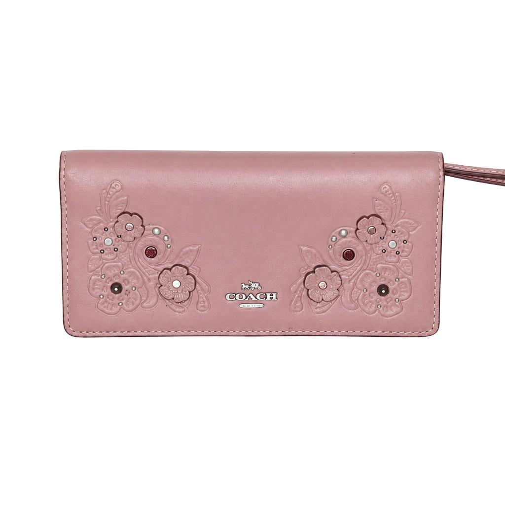 Coach Selena Gomez Limited Edition Floral Embossed Clutch 1