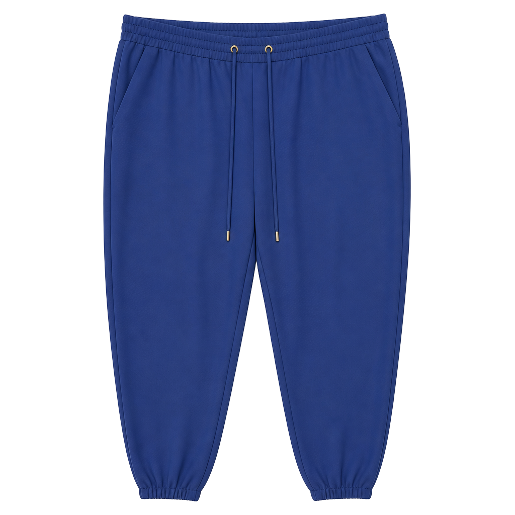 Michael Kors Women's Elastic Waist Drawstring Jogger Pants in Navy 1