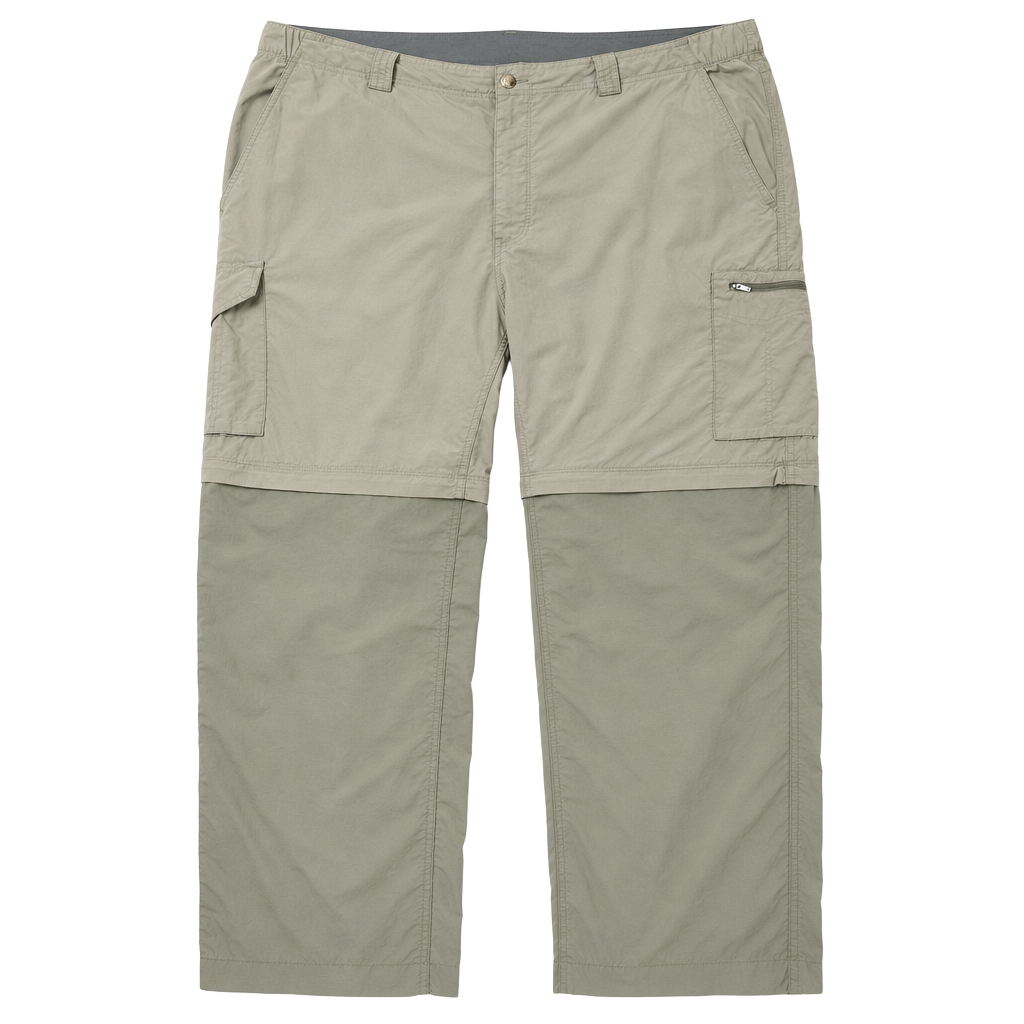 Columbia Convertible Cargo Hiking Pants Mens Khaki Lightweight Zip-Off 1