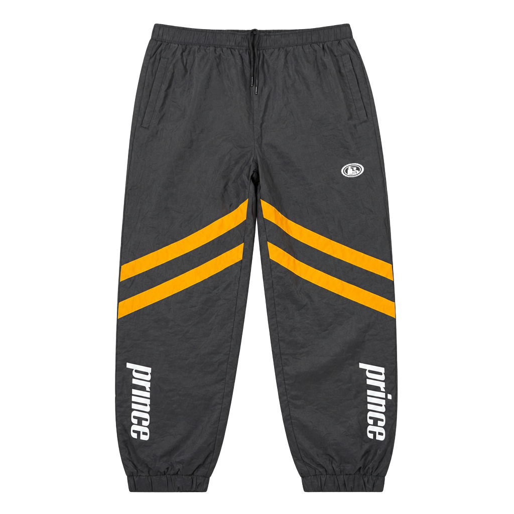 Prince Men's Tito's Vodka Promotional Nylon Jogger Track Pants Black/Orange 1