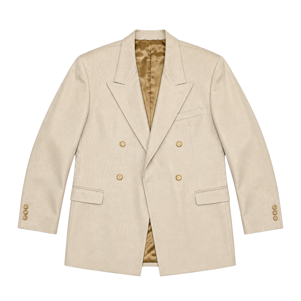 Dino Giovanni Blazer Mens Brown Geometric Two Button Ventless 1