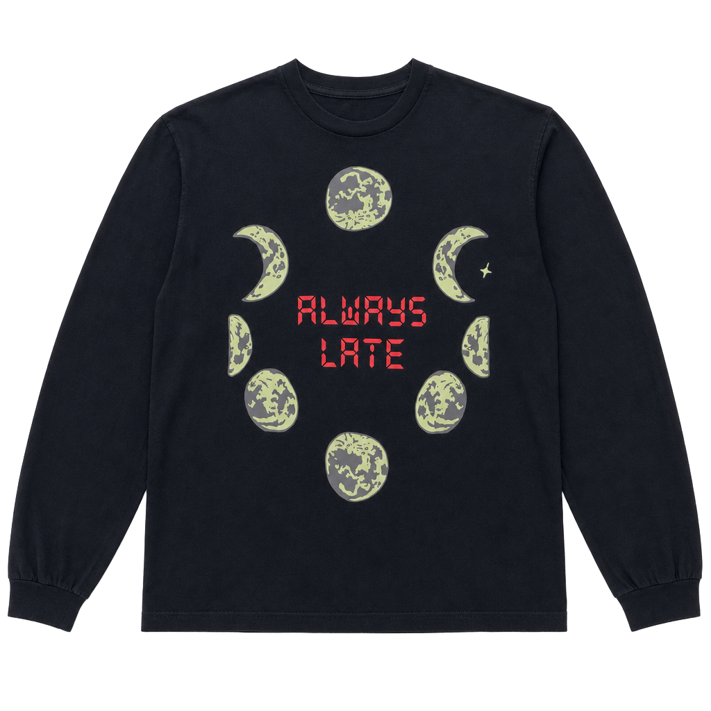 Teddy Fresh Always Late Long Sleeve Graphic T-Shirt 1
