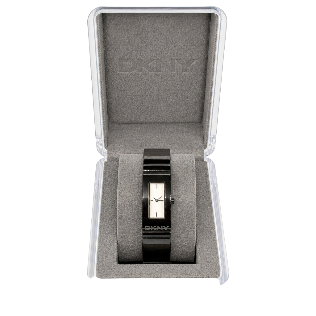 DKNY Women's Stainless Steel Rectangular Bracelet Watch with Original Box 1