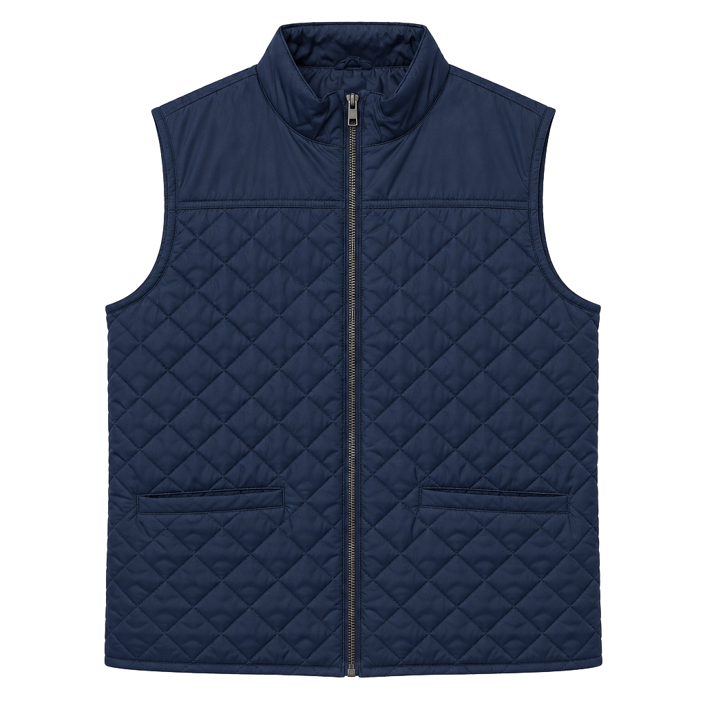 Crewcuts Quilted Vest Size XL Blue Full Zip Puffer Outerwear 1