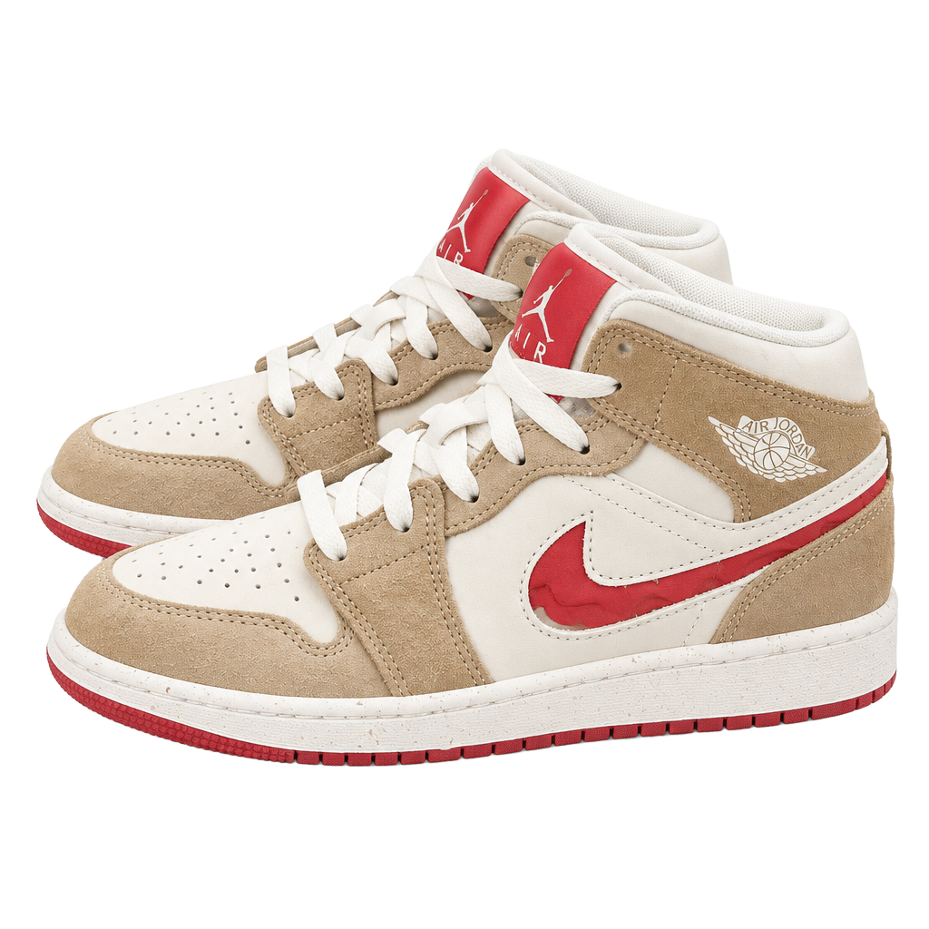 Air Jordan 1 Mid SE GS Peanut Butter Jelly 1