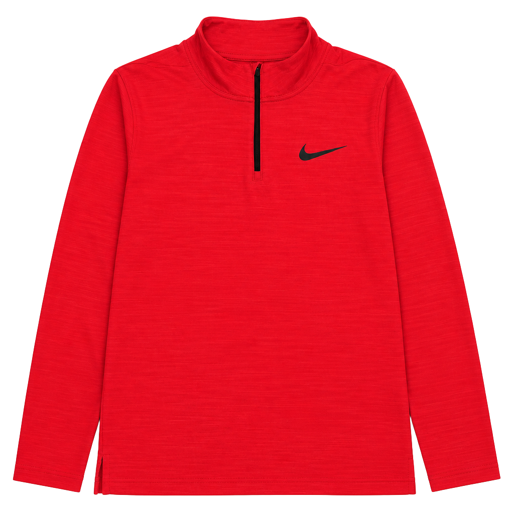 Nike Men's AR3716-657 Dry Fit Quarter-Zip Running Top Red 1