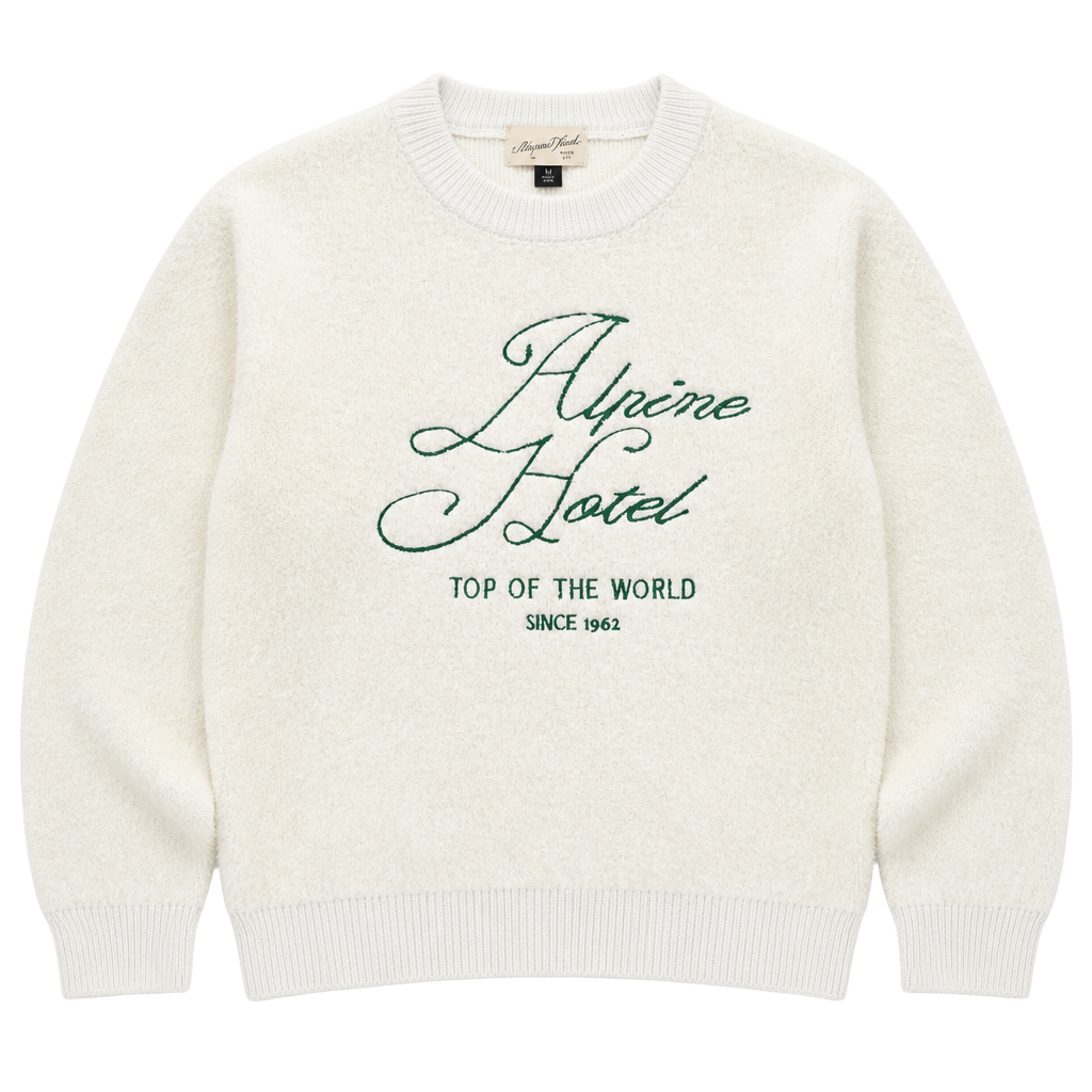 Universal Thread Alpine Hotel Top of the World Fuzzy Pullover Sweater 1
