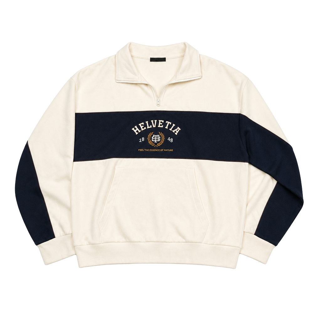 TOPTEN10 Helvetia 1848 Quarter Zip Pullover Sweatshirt 1