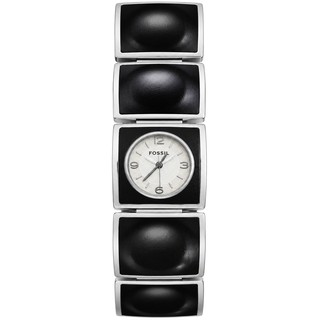 Fossil F2 ES-1539 Women's Silver and Brown Stainless Steel Bracelet Watch 1
