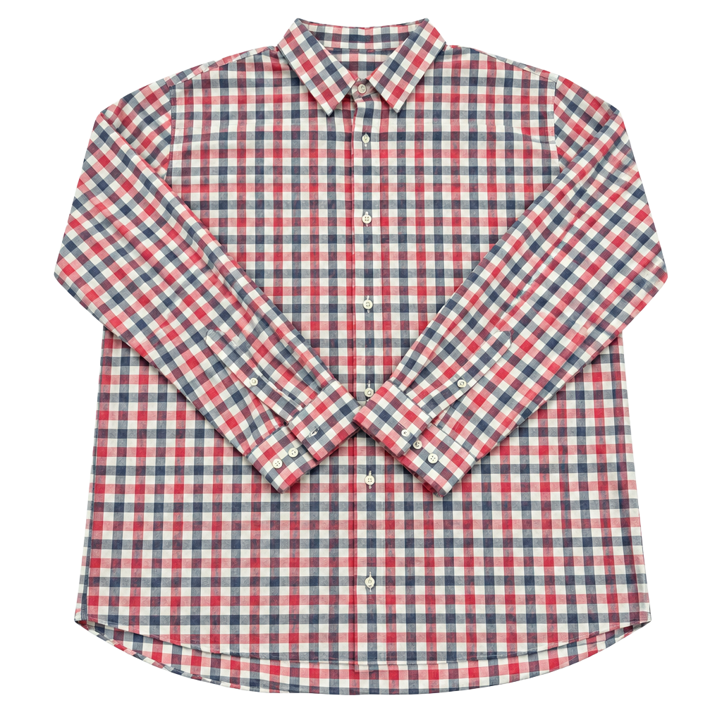 Fairlane & Sons Plaid Long Sleeve Button Down Shirt Size 2XL 1