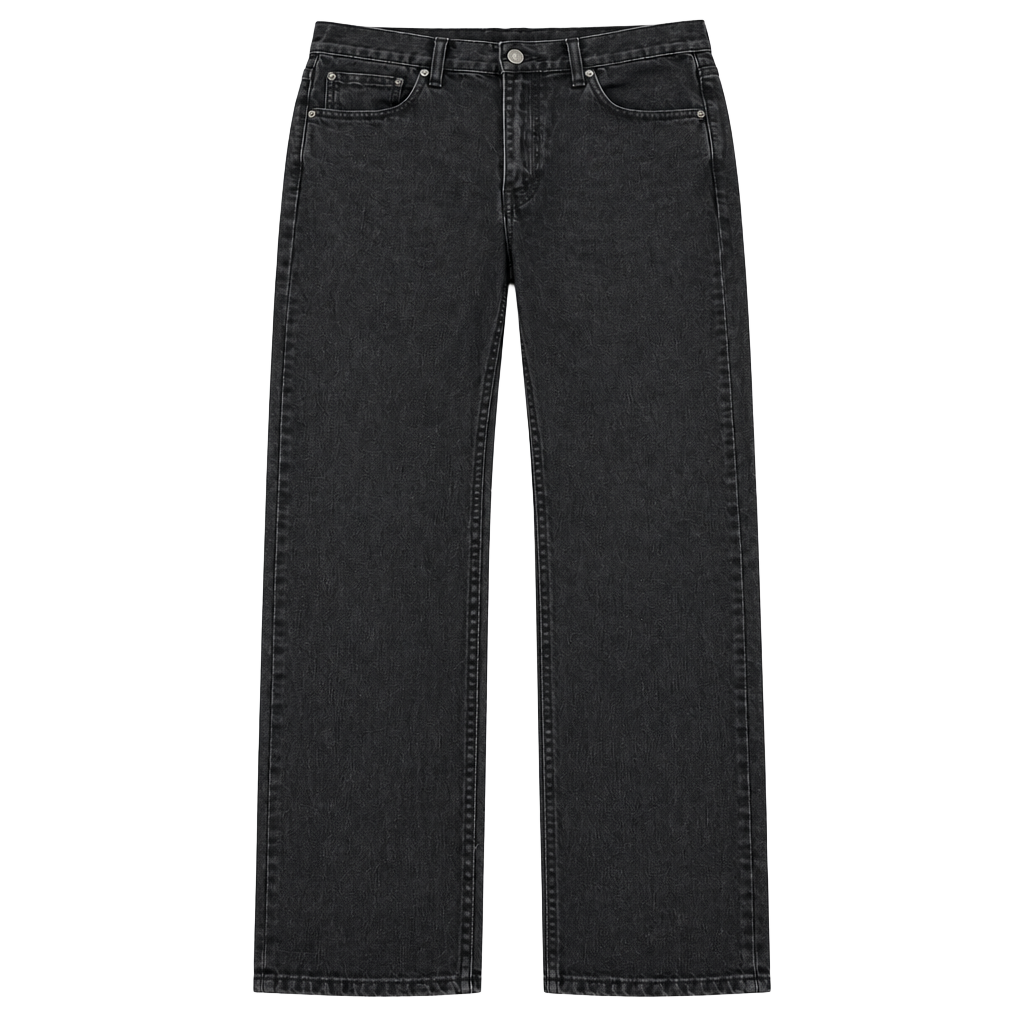 Levi's 514 Slim Straight Jeans 34x32 Black Denim Pre-Owned 1