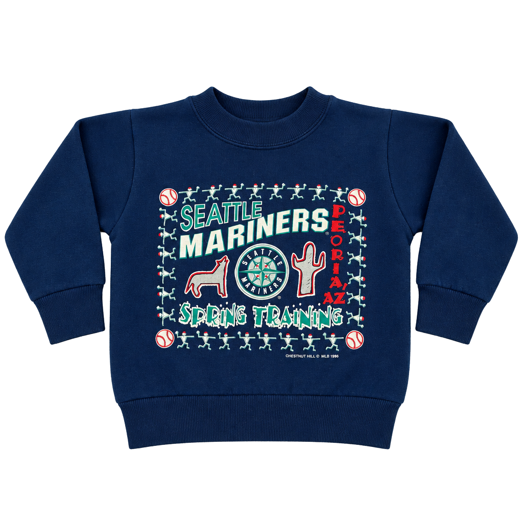 Vintage Kids Seattle Mariners MLB 1998 Spring Training Sweatshirt Size 2 1