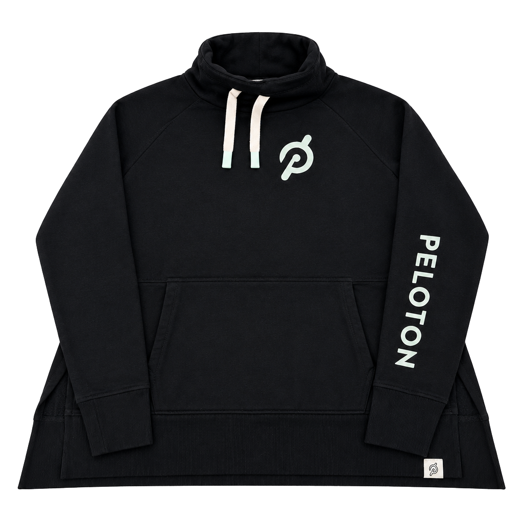 Peloton Legacy Cowl Neck Pullover Size M Black 1