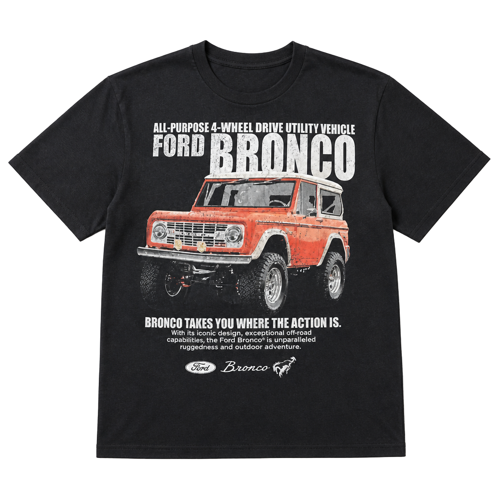 Hybrid Apparel Ford Bronco Classic Graphic T-Shirt 1