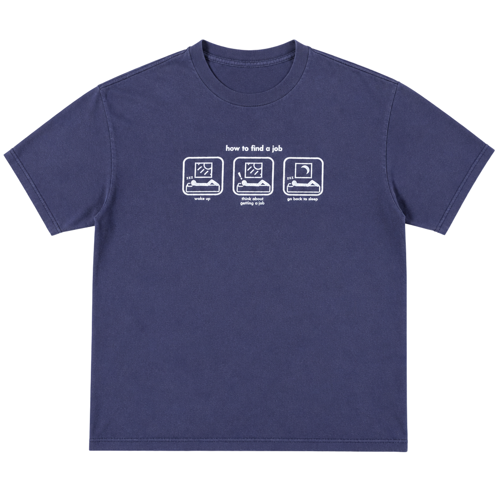 Vintage How to Find a Job Graphic T-Shirt Seattle Cotton Works Size Large 1