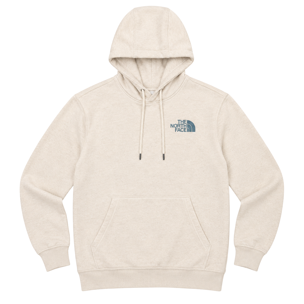 The North Face Graphic Hoodie Size S Off-White Never Stop Exploring 1