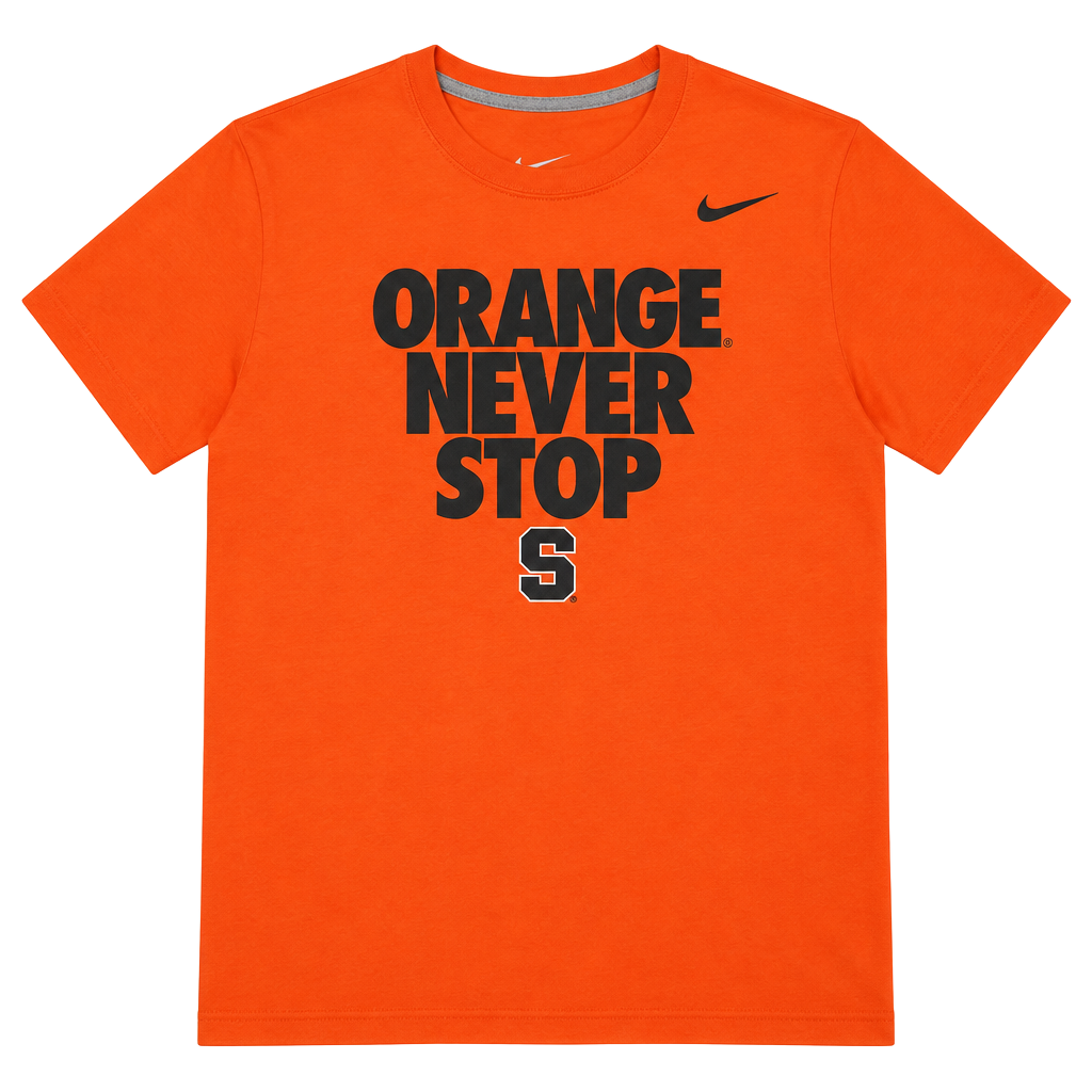 Nike Syracuse Orange Never Stop T-Shirt Orange 1