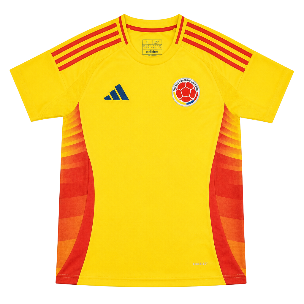 adidas Colombia 2024/25 Home Yellow Soccer Jersey Size large 1