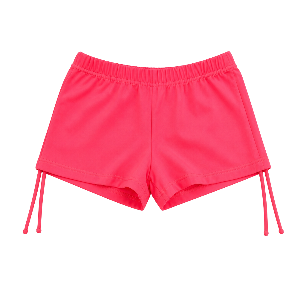 Rip Curl Classic Surf Low Rise Ruched Side Boardshorts in Neon Pink 1