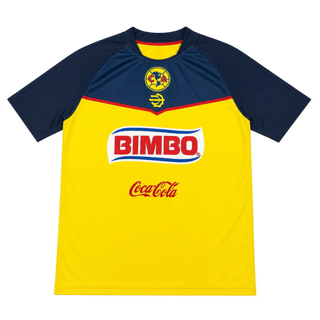 Vintage Club America Home Soccer Jersey Bimbo Coca-Cola Liga MX 1