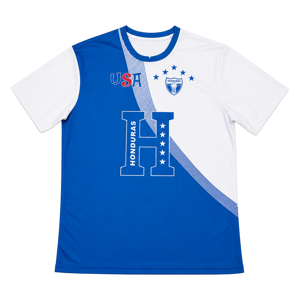 Arza Design Honduras USA Soccer Jersey Patriotic Fan Shirt 1