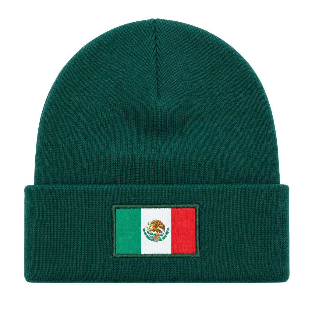 New League Mexico Eagle Green Cuffed Beanie 1