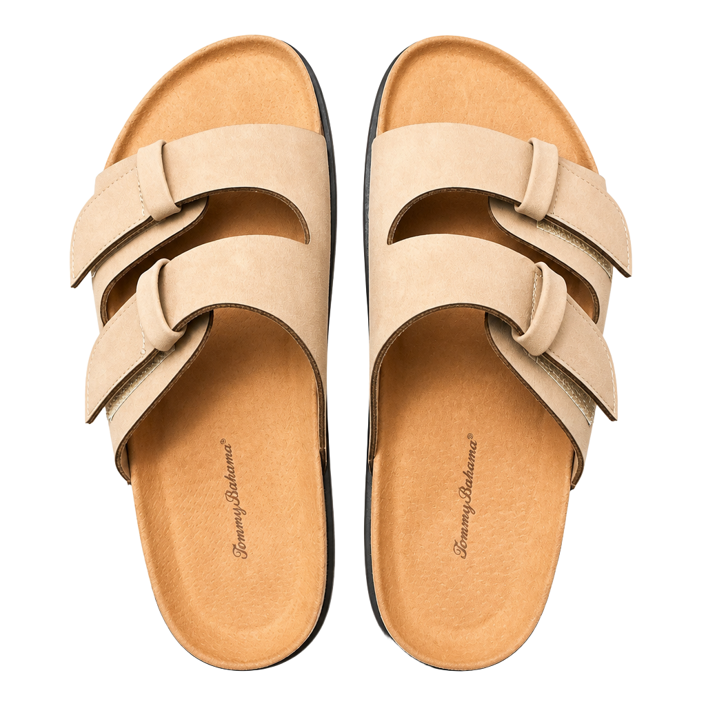 Tommy Bahama TBF-Double Strap Suede Sandals 1