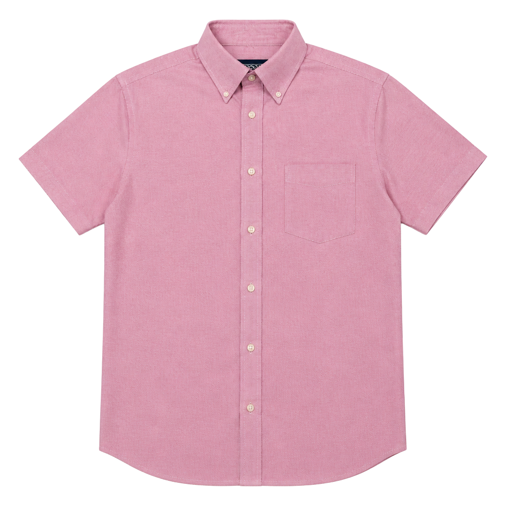 Lands' End Oxford Shirt Size 16-33 Pink Long Sleeve Button Down 1