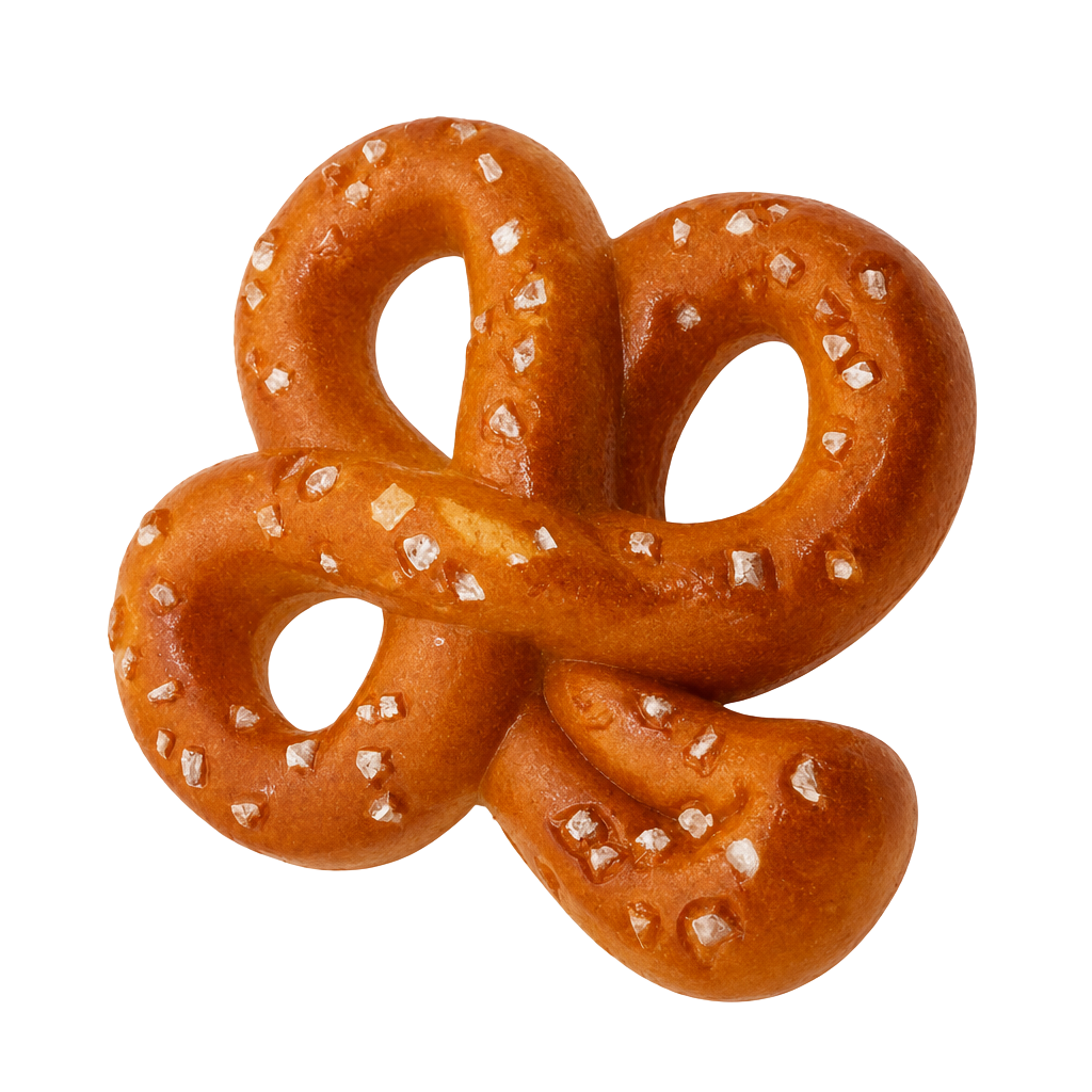 Vintage Hallmark Shamrock Pretzel Brooch Pin 1