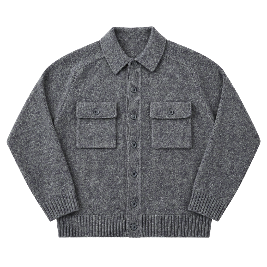 Uniqlo U Wool Cardigan Jacket Size M Brown 1