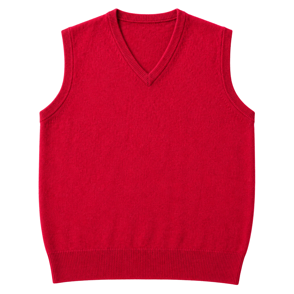Vintage L.L. Bean Pure New Wool Lambswool V-Neck Sweater Vest Scotland M 1