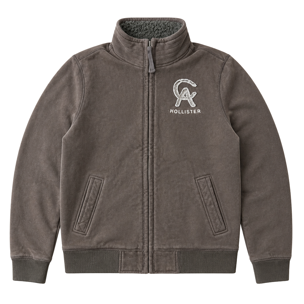 Y2K Hollister Cabrillo Beach Jacket Brown XL 1