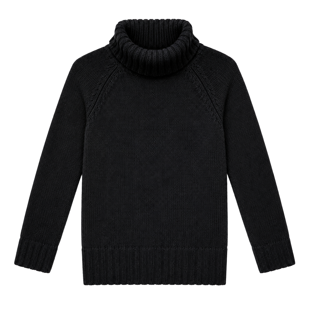 (546) White House Black Market Turtleneck Sweater Size S Black 1