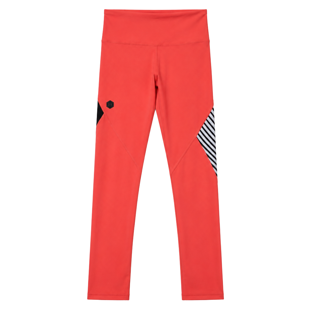 (543) Under Armour Rush Embossed Shine Leggings Orange 1