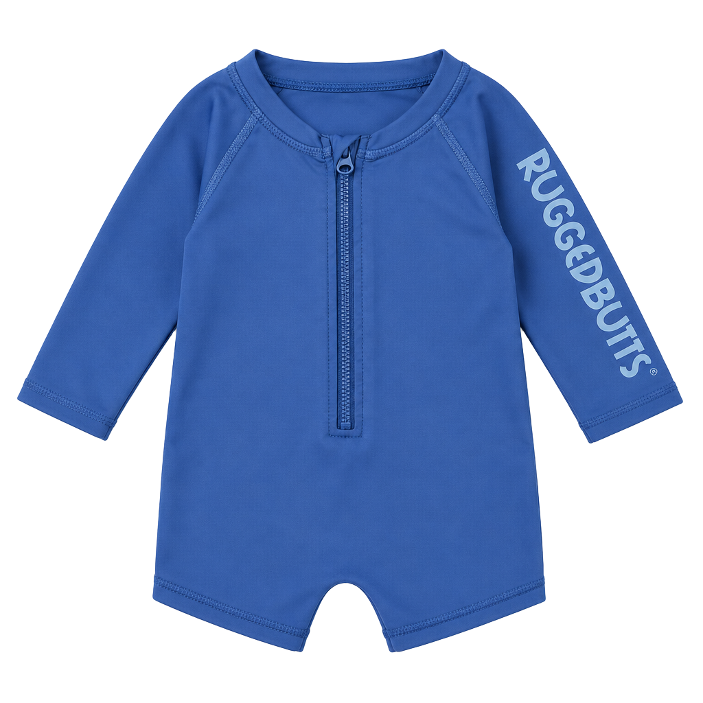 (507) RuggedButts Swimsuit Size 6-12M Blue 1