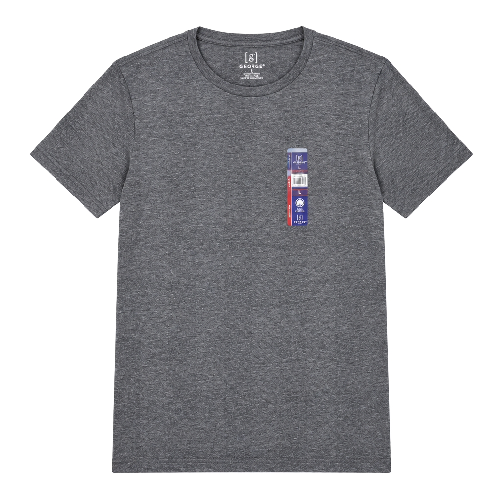 (567) George T-Shirt Size M (38-40) Gray 1