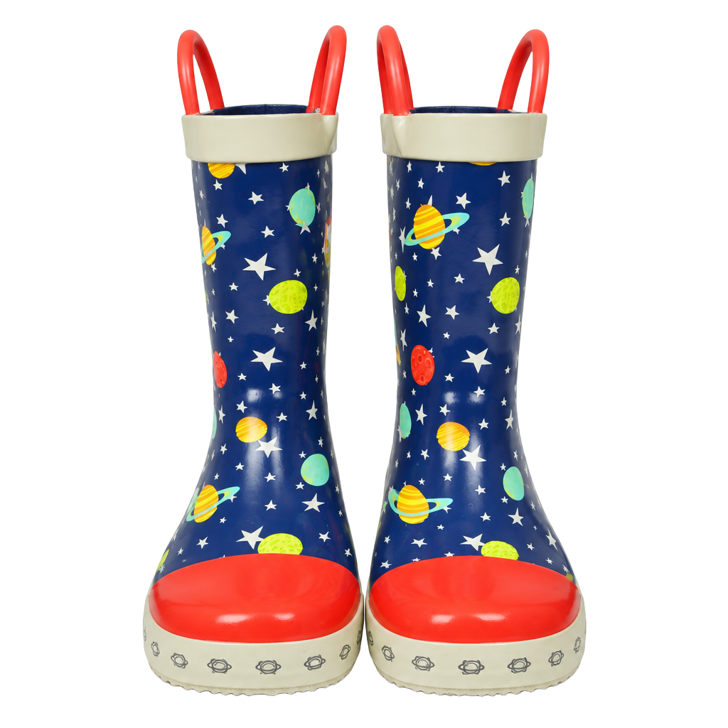 Landchief Space Rocket Rain Boots Size 1 Kids 1