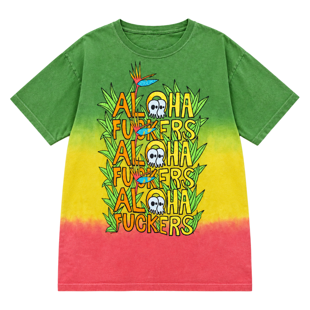 (574) Pepper Aloha Fuckers T-Shirt Size L Green 1