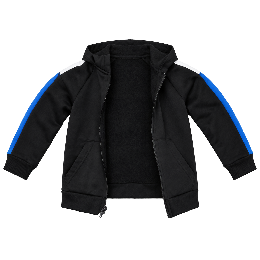 (549) Puma Zip Up Hoodie Size 2T Black Blue 1