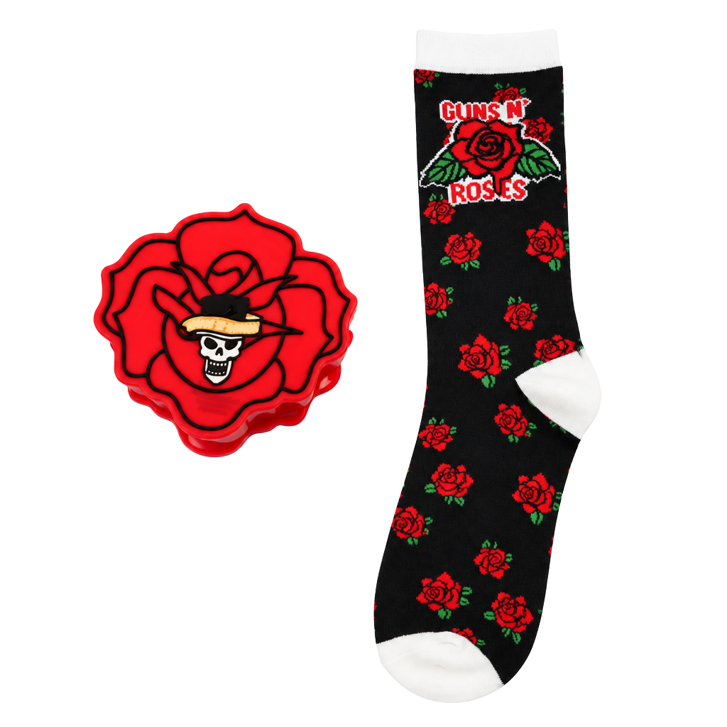 Culturefly Guns N Roses Crew Socks Rose Case 1