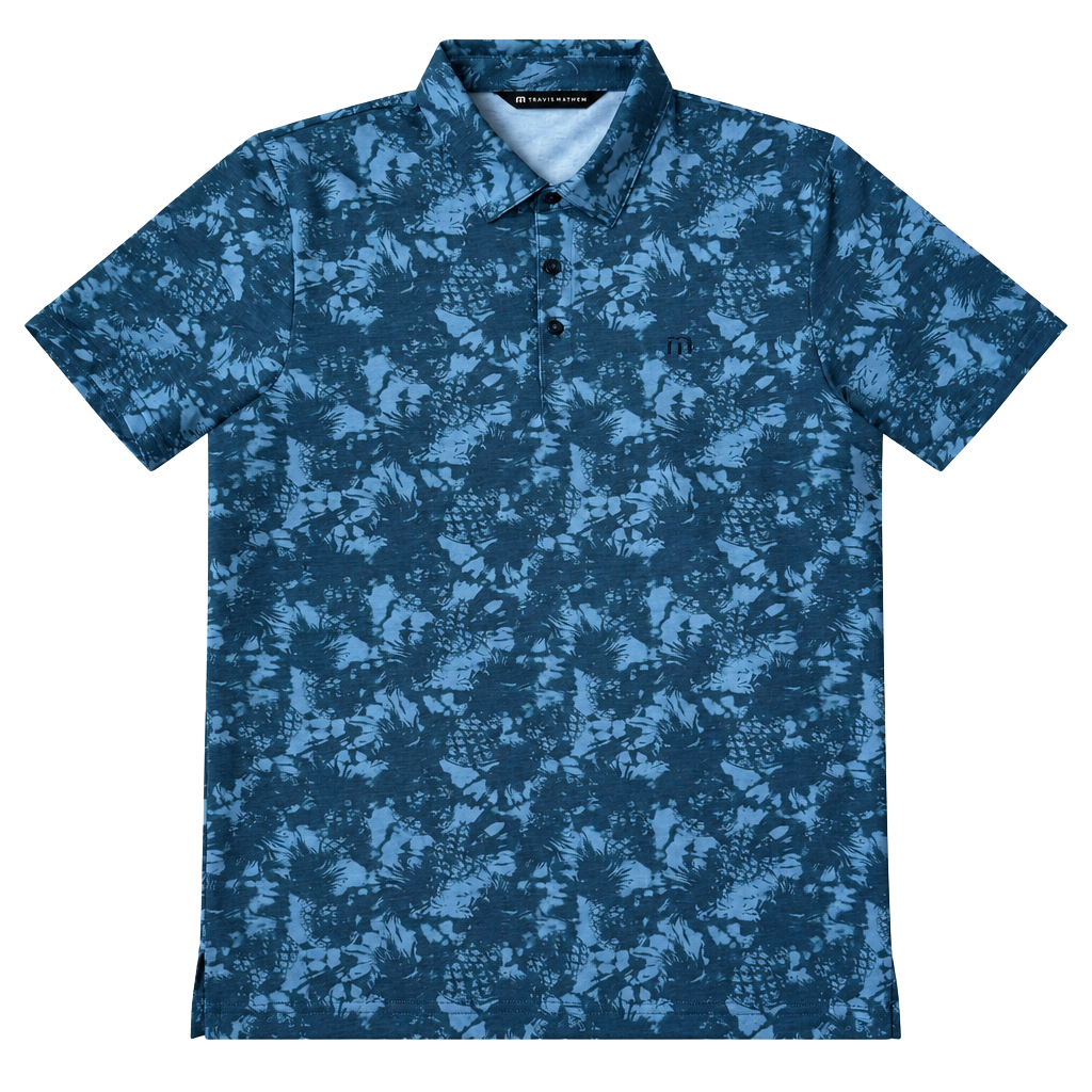 TravisMathew Blue Polo Shirt Size M 1