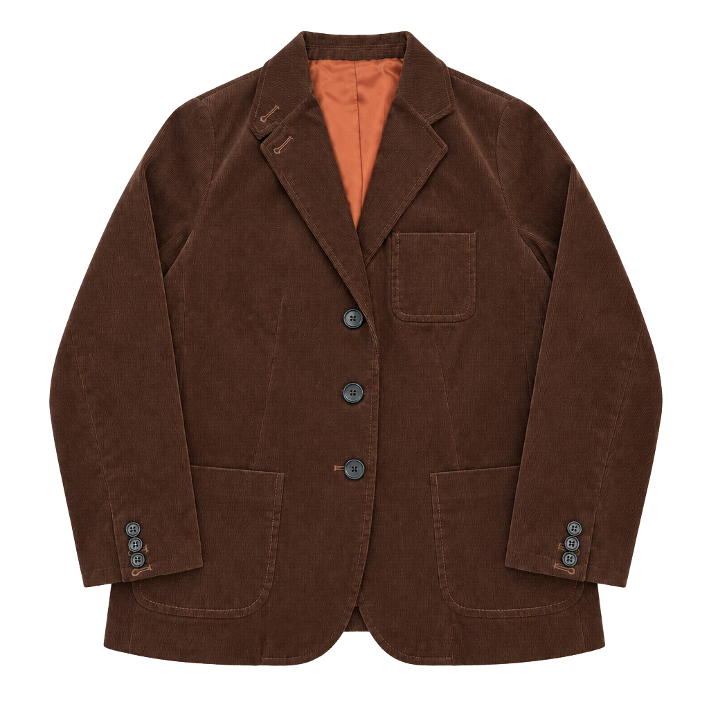 Talbots Brown Corduroy Blazer Size 4 Chocolate Brown Cotton Fall Jacket 1