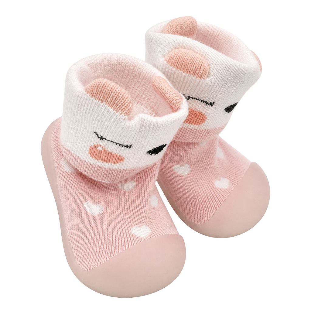 Casual Boys Girls Shoes Kids Toddler Baby Boys Girls Solid Warm Knit Soft Sole Rubber Shoes Socks Slipper Stocking - .com 1