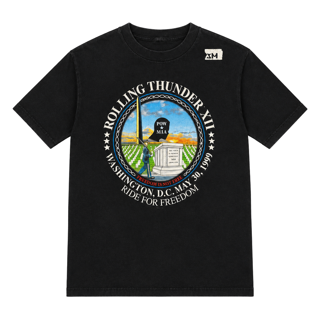 Harley-Davidson Rolling Thunder XII 1999 Washington DC T-Shirt Size SM 1