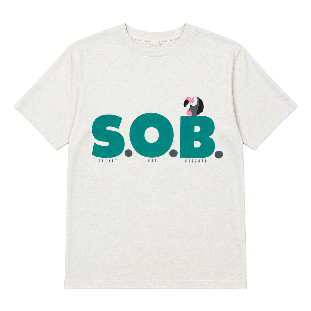Vintage S.O.B. Sweet Old Buzzard T-Shirt Size XL White Single Stitch 1