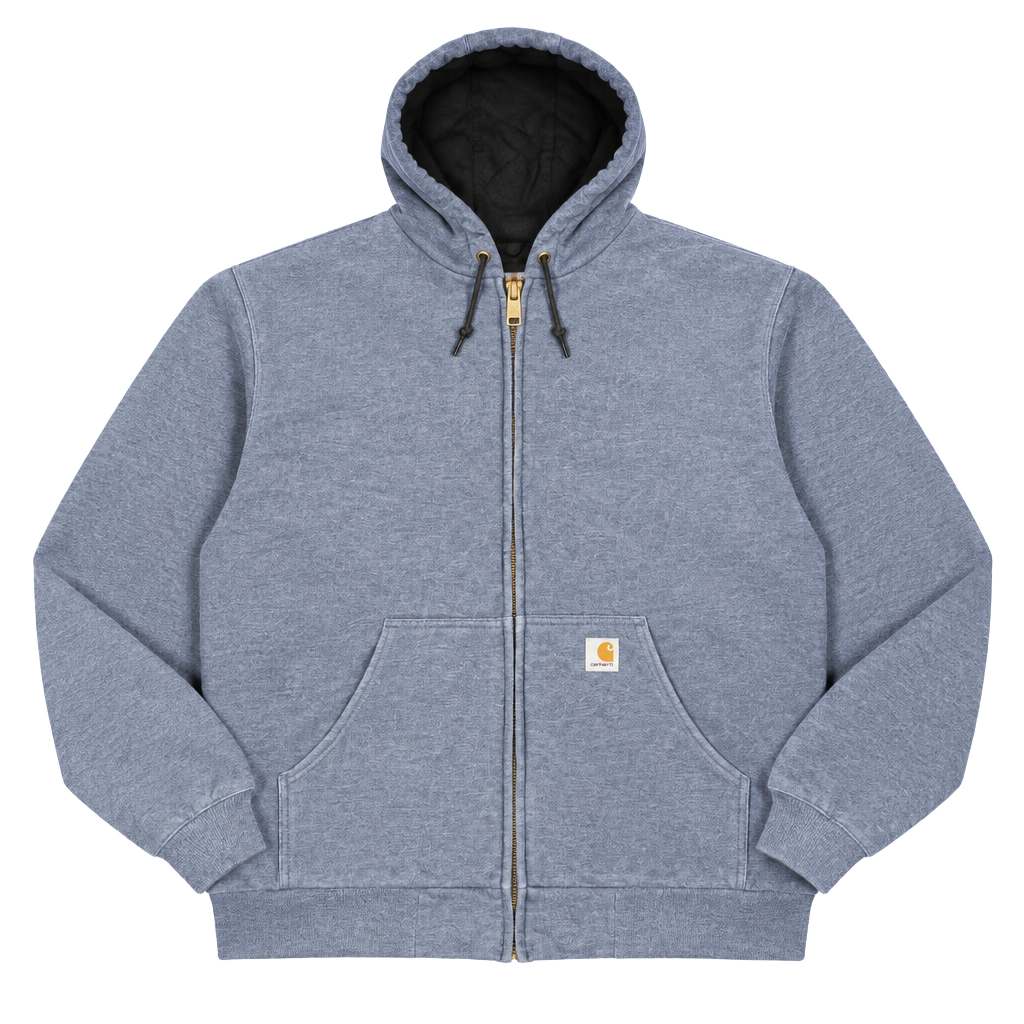Carhartt J149 CHH Full Zip Thermal Lined Hoodie Size 2XL Tall Grey 1