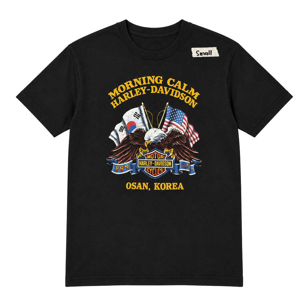Harley-Davidson Osan Korea Morning Calm T-Shirt Small 1