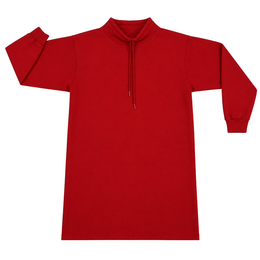 Pro Spirit Select Sweats Mock Neck Hoodie dress Red 1